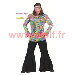 Chemise Hippie &agrave; fleurs (H)