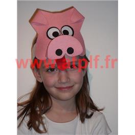 Bandeau - coiffe de Cochon