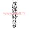 Boa en plumes 2 tons 180cms (blanc-noir 50grs)