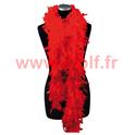 Boa en plumes rouge 1,80m 50grs