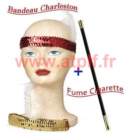 Bandeau + fume cigarette Charleston