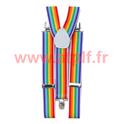 Bretelle de Clown Arc en ciel