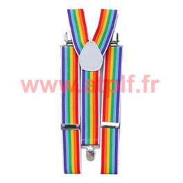 Bretelle de Clown Arc en ciel