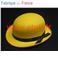 Chapeau Melon couleur enfant avec ruban