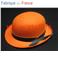 Chapeau Melon couleur enfant avec ruban