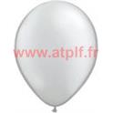 Sac de 100 ballons Métallisés Argent, Ø 30cm