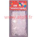 Attache rapide en plastique pour ballons (sachet de 100)