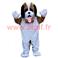 Mascotte Chien Grosse Tête