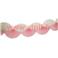 Guirlande Eventail Blanc-Rose 3m