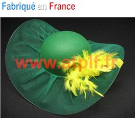 Chapeau Sainte Catherine "Lisa" (capeline) (feutre/tulle)