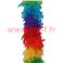 Boa en plumes 2 tons multicolore