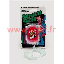 Dentier de Vampire fluorescent (plastique) (carte)