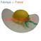 Chapeau Sainte Catherine "Lisa" (capeline) (feutre/tulle)