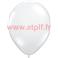 Sac de 100 ballons Blanc Standard , &Oslash; 29cm  