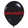 Sac de 12 ballons Noir Standard , Ø 30cm  