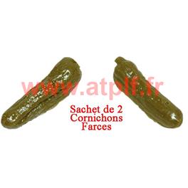 Cornichons factice (sachet de 2)(gélatine)