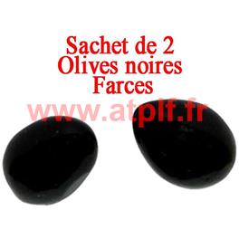 Olives factice (sachet de 2)(gélatine)