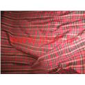 Tissu Ecossais Tartan Rouge  1,40m  (le mètre)  