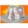 Borsalino Disco Sequin Paillettes Argent