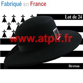 Lot de 24 Chapeaux Breton adulte (feutre)