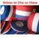 Bobine de 25m de Ruban tricolore 10mm (viscose)