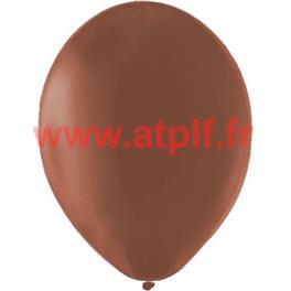 Sac de 12 ballons Chocolat Standard , Ø 30cm  