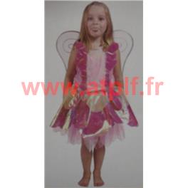 Déguisement de Papillon Rose 10ans (E)