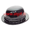 Chapeau melon noir en plastique Adulte