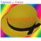 Chapeau Melon enfant couleur avec ruban