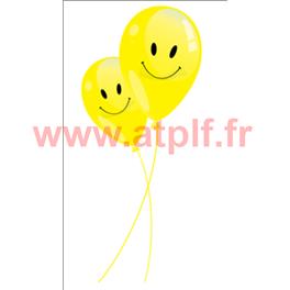 Sachet de 10 Ballons sourire "Smiley"