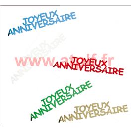 Confetti de Table " Joyeux Anniversaire" multicolore (sachet de 10Grs)