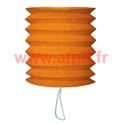 Lampion Cylindrique orange ou noir (Halloween) 15cm