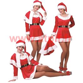 Costume de Mère Noël Velours 1er Prix (F)