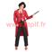 Queue de Pie femme à paillettes, sequins rouge