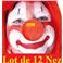 Lot de 12 Nez de Clown en mousse rouge