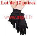 Lot de 12 paires de Gants court noir