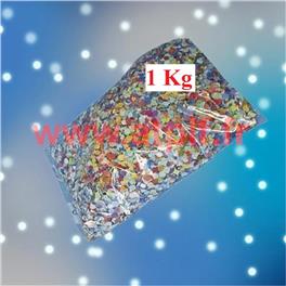 Sachet de 1 Kg de Confettis multicolore