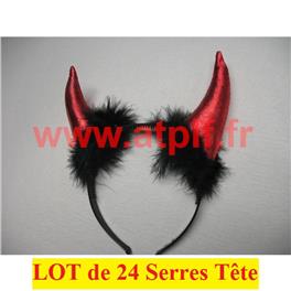 Lot de 24 Corne de Diable (serre Tête)