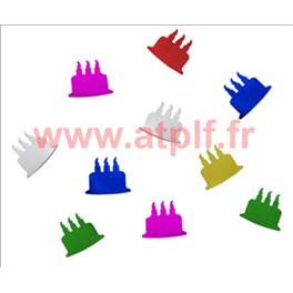 Confettis de table gâteau d'anniversaire - multicolore - 1,5 cm -sachet de 10 gr Confettis de table gâteau d'anniversaire - multicolore - 1,5 cm -sachet de 10 gr