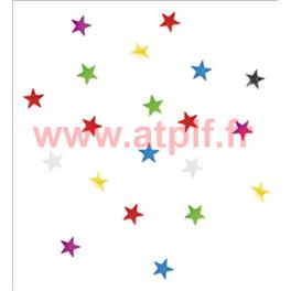 Confettis de table Etoile - multicolore - 1,1 cm - sachet de 10 gr 