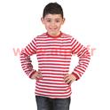 Tee Shirt enfant gongolier rayé blanc rouge