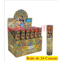 Canon à confettis - 20 cm - papier - multicolore