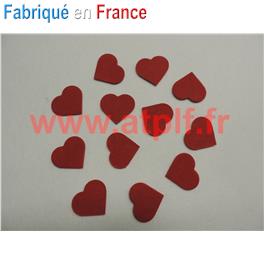 Sachet de 12 motifs Coeur en feutre, Décoration, St Valentin, 