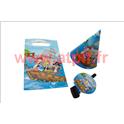 Sachet goûter pirates - 4 chapeaux, 4 sans gênes et 4 sachets 