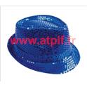 Borsalino Disco Sequin Paillettes Bleu