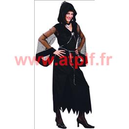 Costume adulte luxe veuve noire - S/M - nr