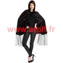 Cape dentelle noire 164cm