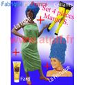 Set 4 pièces Marge Simpson (Robe+Perruque+Fard+collant)
