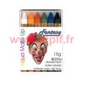 Crayons gras à maquillage (boite de 6)