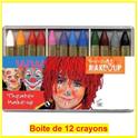 Boîte de 12 crayons gras coloris assortis 